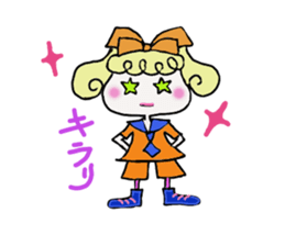 Cute cat and owner of girls everyday sticker #8209942