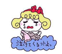 Cute cat and owner of girls everyday sticker #8209950