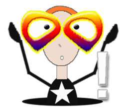 glasses girl Lyn-chan6-5 sticker #8210063