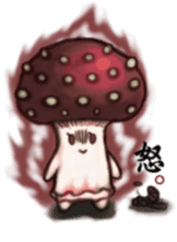 The Fungi family-01 sticker #8210209