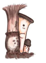 The Fungi family-01 sticker #8210211