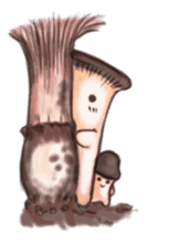 The Fungi family-01 sticker #8210211