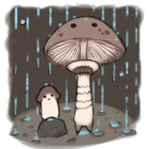 The Fungi family-01 sticker #8210219