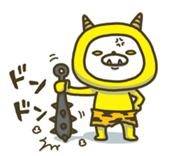 Happy yellow white bear 3 sticker #8210297