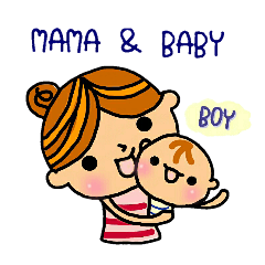 mom and baby(Boy version)