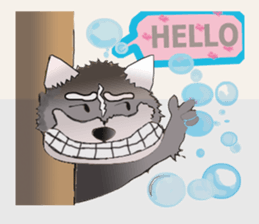 Wolfskie emotion sticker #8212334