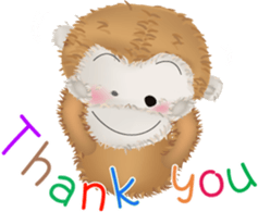 The little happiness monkey sticker #8212441