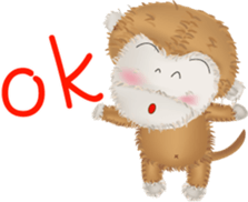 The little happiness monkey sticker #8212473