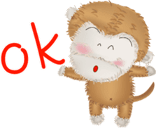 The little happiness monkey sticker #8212473