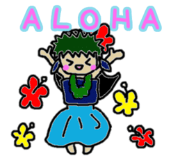 Of honorific Hula Girl sticker #8213116