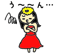 Of honorific Hula Girl sticker #8213142