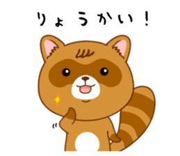 Raccoon with 40 emotion or pattern sticker #8213283
