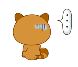 Raccoon with 40 emotion or pattern sticker #8213284