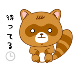 Raccoon with 40 emotion or pattern sticker #8213291