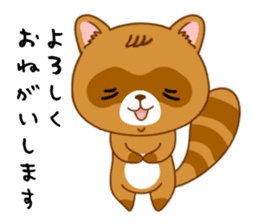 Raccoon with 40 emotion or pattern sticker #8213309