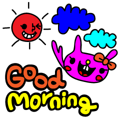 colorful POP rabbit&cat