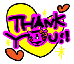 colorful POP rabbit&cat sticker #8213759