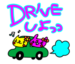 colorful POP rabbit&cat sticker #8213765