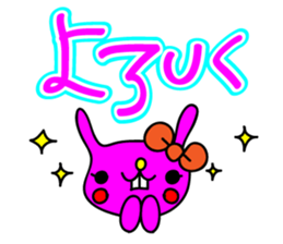 colorful POP rabbit&cat sticker #8213766