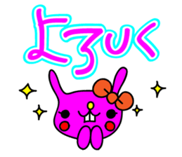 colorful POP rabbit&cat sticker #8213766