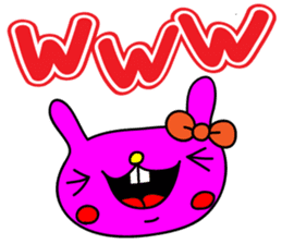 colorful POP rabbit&cat sticker #8213787