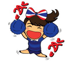 Thailand cheer girl sticker #8214246
