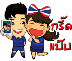 Thailand cheer girl sticker #8214251