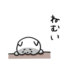 Intently sleepy cat 3 sticker #8214841