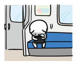 Intently sleepy cat 3 sticker #8214864