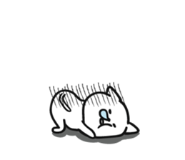 Intently sleepy cat 3 sticker #8214874