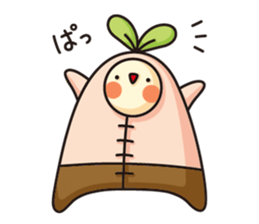 Observation journal of a rabbit leaf sticker #8215557