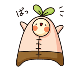 Observation journal of a rabbit leaf sticker #8215557