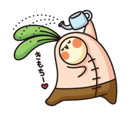 Observation journal of a rabbit leaf sticker #8215559