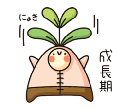 Observation journal of a rabbit leaf sticker #8215560