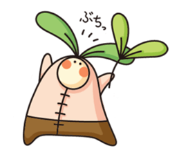 Observation journal of a rabbit leaf sticker #8215561