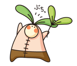 Observation journal of a rabbit leaf sticker #8215561