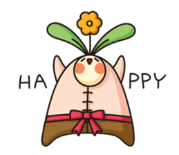 Observation journal of a rabbit leaf sticker #8215563