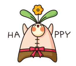 Observation journal of a rabbit leaf sticker #8215563