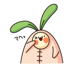 Observation journal of a rabbit leaf sticker #8215566