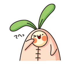 Observation journal of a rabbit leaf sticker #8215566