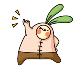 Observation journal of a rabbit leaf sticker #8215568