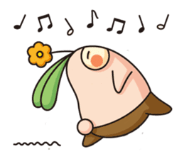 Observation journal of a rabbit leaf sticker #8215571