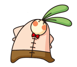 Observation journal of a rabbit leaf sticker #8215572