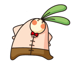 Observation journal of a rabbit leaf sticker #8215572