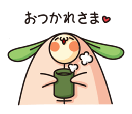 Observation journal of a rabbit leaf sticker #8215575