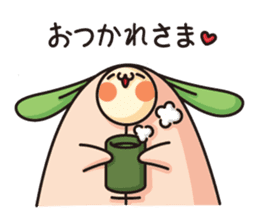 Observation journal of a rabbit leaf sticker #8215575