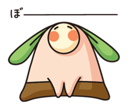 Observation journal of a rabbit leaf sticker #8215576