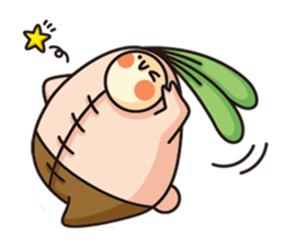 Observation journal of a rabbit leaf sticker #8215577