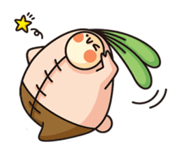 Observation journal of a rabbit leaf sticker #8215577