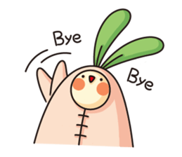 Observation journal of a rabbit leaf sticker #8215578